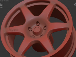 Compomotive MO6 printable rim 3 versions 3D Принт Модель