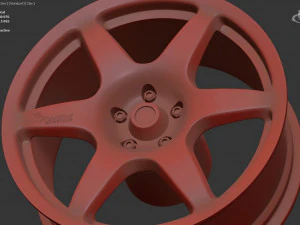 Compomotive MO6 printable rim 3 versions 3D Print Model
