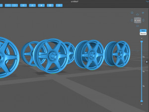 Compomotive MO6 printable rim 3 versions 3D Принт Модель