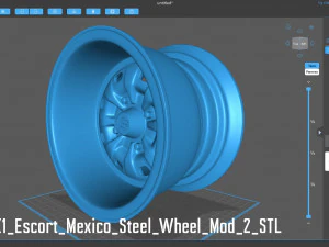 MK1 Escort Mexico Steel Wheels printable 3D Print Model