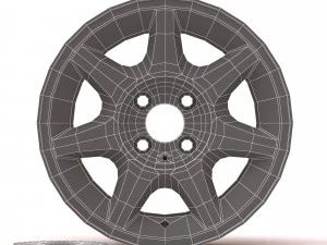 Ford-RS 7 rim concave printable 3D Print Model