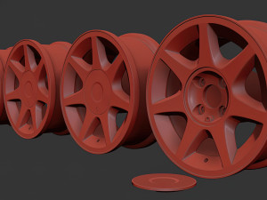 Ford-RS 7 rim concave printable 3Dプリントモデル