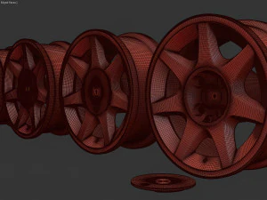 Ford-RS 7 rim concave printable 3D Print Model