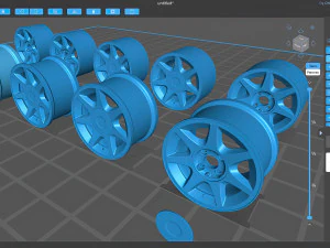 Ford-RS 7 rim concave printable 3D Print Model