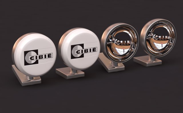Rally Spotlights pack1 printable Model do druku 3D .c4d .max .obj .3ds .fbx .stl .blend 