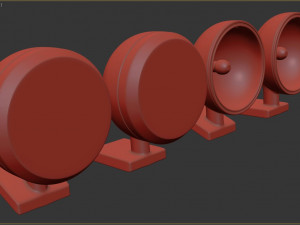 Rally Spotlights pack1 printable Model do druku 3D