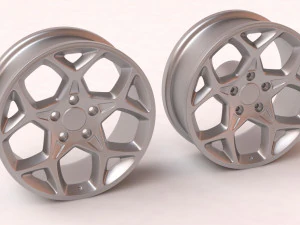 福特轮辋可打印 3D 打印模型