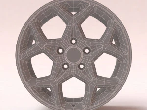 福特轮辋可打印 3D 打印模型