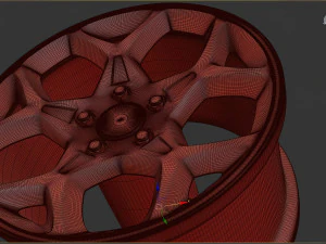福特轮辋可打印 3D 打印模型