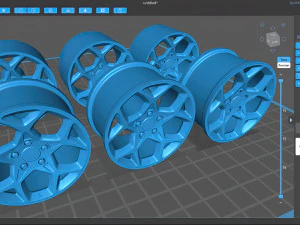 福特轮辋可打印 3D 打印模型