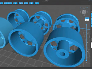 福特轮辋可打印 3D 打印模型
