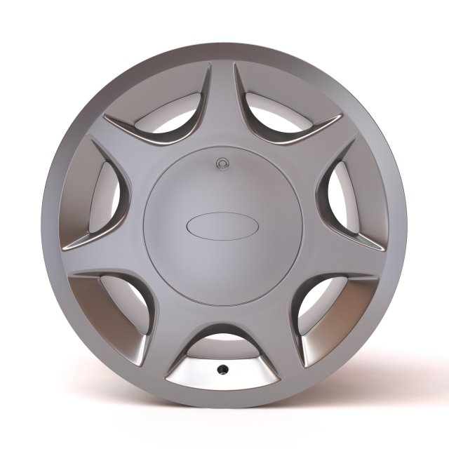 Ford-Capri 7 Spokes Alloy rim printaable Modelo de Impressão 3D .c4d .max .obj .3ds .fbx .stl .blend 