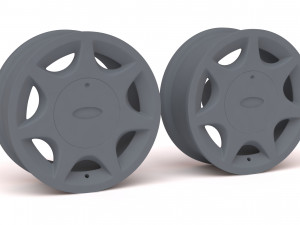 Ford-Capri 7 Spokes Alloy rim printaable Modelo de Impressão 3D