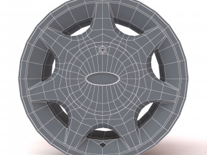 Ford-Capri 7 Spokes Alloy rim printaable Modelo de Impressão 3D