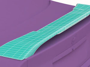 M3 E36 Spoiler 3D Print Model