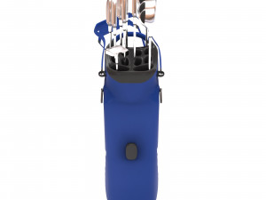Golf Bag printable plus set of clubs Modèles 3D en vedette