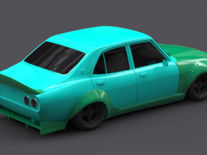 Mazda Capella RX-2 Rocket Bunny CUSTOM Print Kit Model Cetak 3D