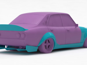 Mazda Capella RX-2 Rocket Bunny CUSTOM Print Kit Model Cetak 3D