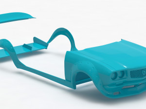 Mazda Capella RX-2 Rocket Bunny CUSTOM Print Kit Model Cetak 3D