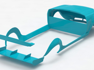 Mazda Capella RX-2 Rocket Bunny CUSTOM Print Kit Model Cetak 3D