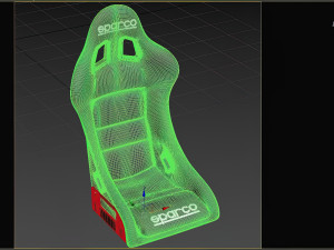 Sparco Rev Racing Seat printable 3D Print Model