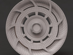 Manaray Turbina S rim printable 3D Принт Модель