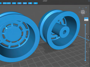 Manaray Turbina S rim printable 3D Принт Модель