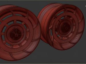 Manaray Turbina S rim printable 3D Принт Модель