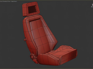 Escort Fishnet Front Seat prntable 3D Print Model
