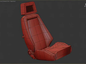 Escort Fishnet Front Seat prntable 3D Print Model