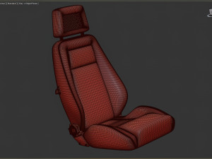 Escort Fishnet Front Seat prntable 3D Print Model