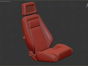 Escort Fishnet Front Seat prntable 3D Print Model