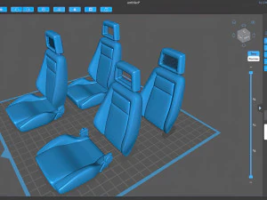 Escort Fishnet Front Seat prntable 3D Print Model