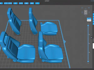 Escort Fishnet Front Seat prntable 3D Print Model