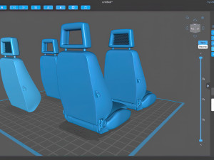 Escort Fishnet Front Seat prntable 3D Print Model