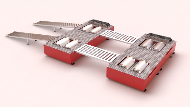 Chassis Dynamometer print kit Modello di stampa 3D .c4d .max .obj .3ds .fbx .stl .blend 