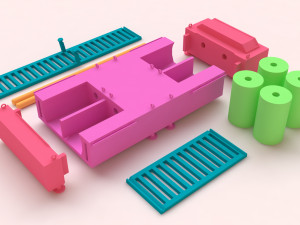 Chassis Dynamometer print kit Modello di stampa 3D
