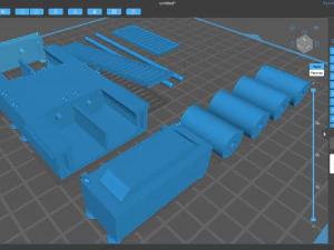 Kit de impresi&oacute;n del dinam&oacute;metro del chasis Modelo de impresión 3D