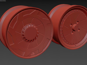 Rays Volk C1 printable rim Model Cetak 3D