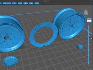 Rays Volk C1 printable rim Model Cetak 3D