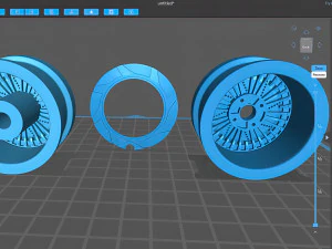 Rays Volk C1 printable rim 3D Print Model