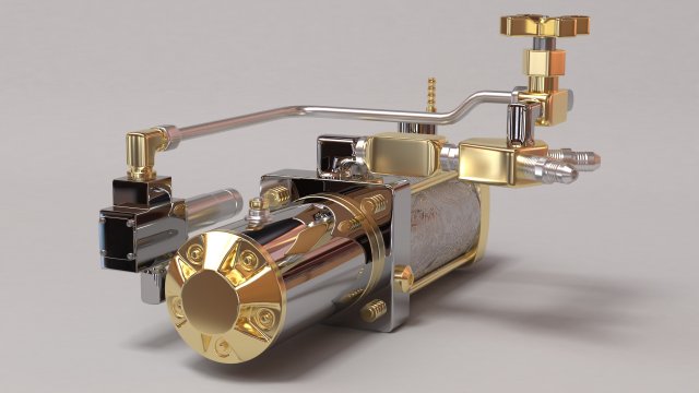 Car Hydraulic Pump printable 3D Baskı Modeli .c4d .max .obj .3ds .fbx .stl .blend 