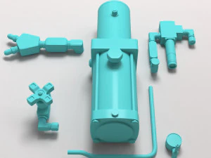 Car Hydraulic Pump printable 3D Print Model