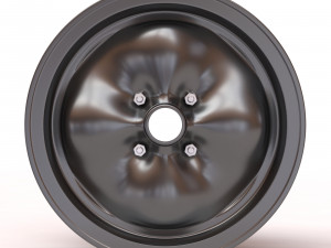 Lotus Wobbly Web four bolts rim 3D Print Model