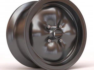 Lotus Wobbly Web four bolts rim 3D Print Model