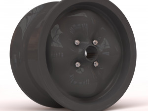 Lotus Wobbly Web four bolts rim 3D Print Model