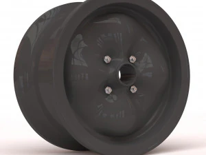 Lotus Wobbly Web four bolts rim 3D Print Model