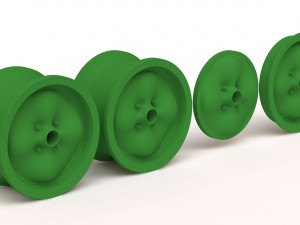 Lotus Wobbly Web four bolts rim 3D Print Model