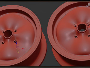 Lotus Wobbly Web four bolts rim 3D Print Model