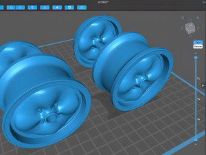 Lotus Wobbly Web four bolts rim 3D Print Model